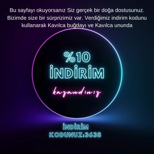 Size özel indirim tanımladık